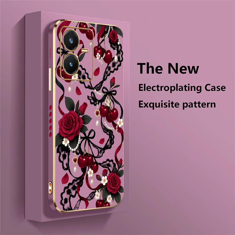 Funda con estampado de rosas p - Vivo Y28 reseña y precio