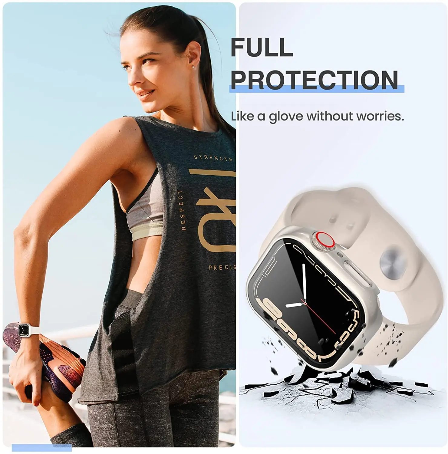 Paquete de 3 cubiertas de vidr - Smartwatch Straps & Accessories reseña y precio