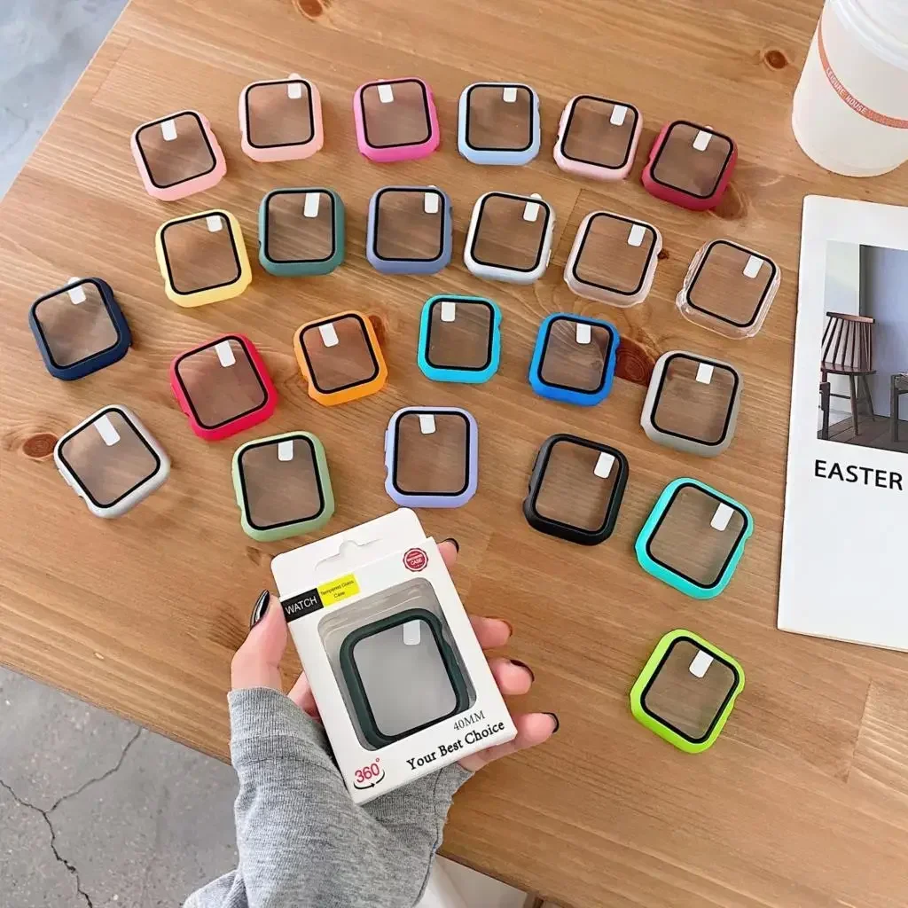 Paquete de 3 unidades de vidri - Apple Smartwatch Accessories reseña y precio